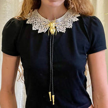 Load image into Gallery viewer, Gold Spider Bolo Tie