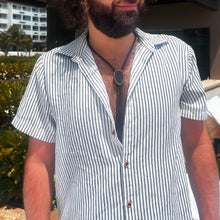 Load image into Gallery viewer, Gemstone Bolo Tie - Onyx (Silver)