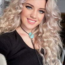 Load image into Gallery viewer, Gemstone Bolo Tie - Tuquoise (Silver or Gold)