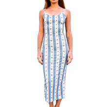 Load image into Gallery viewer, Backless Maxi Dress - Blue Coquette