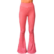 Load image into Gallery viewer, Bell Bottoms - Red Gingham