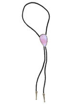 Load image into Gallery viewer, Gemstone Bolo Tie - Pink Opal (Silver)