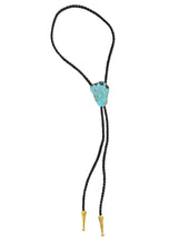 Load image into Gallery viewer, Gemstone Bolo Tie - Tuquoise (Silver or Gold)