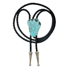 Load image into Gallery viewer, Gemstone Bolo Tie - Tuquoise (Silver or Gold)