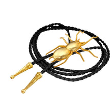 Load image into Gallery viewer, Gold Spider Bolo Tie