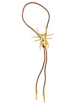 Load image into Gallery viewer, Gold Spider Bolo Tie