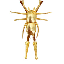 Load image into Gallery viewer, Gold Spider Bolo Tie