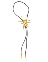 Load image into Gallery viewer, Gold Spider Bolo Tie