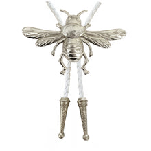 Load image into Gallery viewer, Silver Bumblebee Bolo Tie