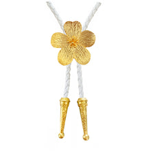 Load image into Gallery viewer, Gold Hibiscus Bolo Tie