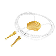 Load image into Gallery viewer, Gold Seashell Bolo Tie