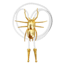 Load image into Gallery viewer, Gold Spider Bolo Tie