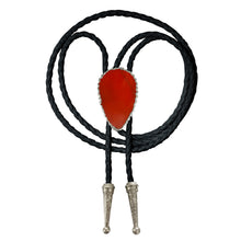Load image into Gallery viewer, Gemstone Bolo Tie - Red Jasper (Silver)