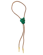 Load image into Gallery viewer, Gemstone Bolo Tie - Green Jasper (Silver or Gold)