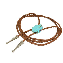 Load image into Gallery viewer, Gemstone Bolo Tie - Tuquoise (Silver or Gold)