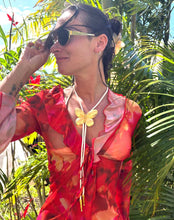 Load image into Gallery viewer, Gold Butterfly Bolo Tie