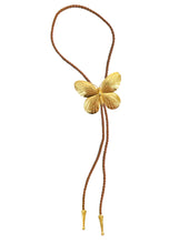 Load image into Gallery viewer, Gold Butterfly Bolo Tie
