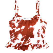 Load image into Gallery viewer, Girl's Ruffle Tank & Bells Set - Cow