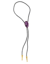Load image into Gallery viewer, Gemstone Bolo Tie - Amethyst