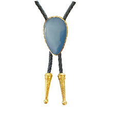 Load image into Gallery viewer, Gemstone Bolo Tie - Blue Opal