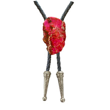 Load image into Gallery viewer, Gemstone Bolo Tie - Pink Jasper (Silver or Gold)