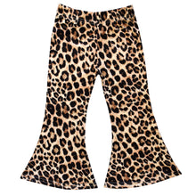 Load image into Gallery viewer, Girl's Bell Bottoms - Leopard