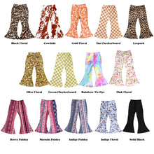 Load image into Gallery viewer, Girl's Bell Bottoms - Leopard