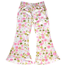 Load image into Gallery viewer, Girl's Bell Bottoms - Pink Floral