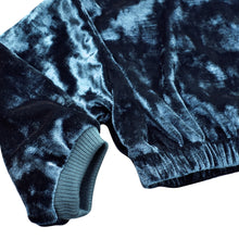 Load image into Gallery viewer, Girl's Velvet Crewneck Top - Indigo