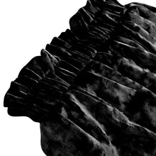 Load image into Gallery viewer, Girl's Velvet Paper Bag Skirt - Black