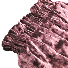 Load image into Gallery viewer, Girl's Velvet Paper Bag Skirt - Dusty Rose