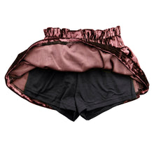 Load image into Gallery viewer, Girl's Velvet Paper Bag Skirt - Dusty Rose
