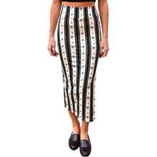 Load image into Gallery viewer, Fitted Midi Skirt - Black Coquette