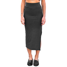 Load image into Gallery viewer, Fitted Midi Skirt - Heather Grey