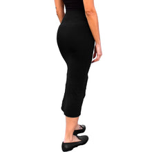Load image into Gallery viewer, Fitted Midi Skirt - Solid Black