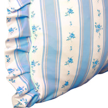 Load image into Gallery viewer, Ruffle Pillow Cover Set - Blue Coquette