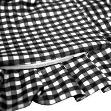 Load image into Gallery viewer, Ruffle Pillow Cover Set - Black Gingham