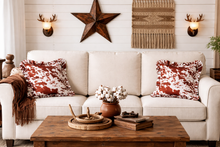 Load image into Gallery viewer, Ruffle Pillow Cover Set - Cow
