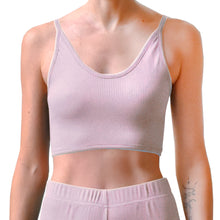 Load image into Gallery viewer, Ribbed Crop Top - Mauve
