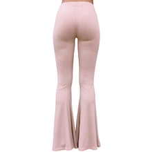 Load image into Gallery viewer, Ribbed Bell Bottoms - Rose