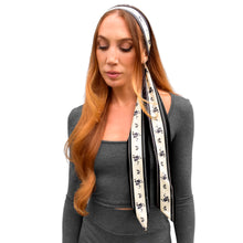 Load image into Gallery viewer, Skinny Scarf - Black Coquette