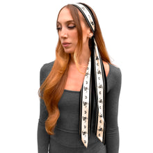 Load image into Gallery viewer, Skinny Scarf - Black Coquette