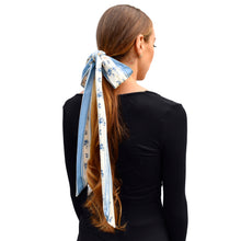 Load image into Gallery viewer, Skinny Scarf - Blue Coquette