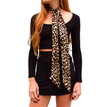 Load image into Gallery viewer, Skinny Scarf - Leopard