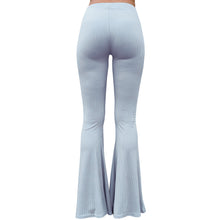 Load image into Gallery viewer, Ribbed Bell Bottoms - Sky