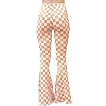 Load image into Gallery viewer, Bell Bottoms - Tan Checkerboard