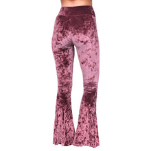 Load image into Gallery viewer, Velvet Bell Bottoms - Dusty Rose