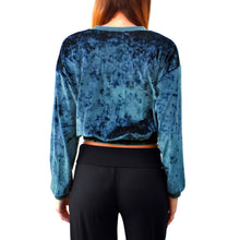 Load image into Gallery viewer, Velvet Crewneck Top - Indigo