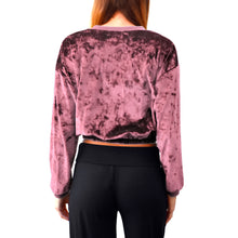 Load image into Gallery viewer, Velvet Crewneck Top - Dusty Rose