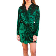 Load image into Gallery viewer, Velvet Robe - Emerald Green